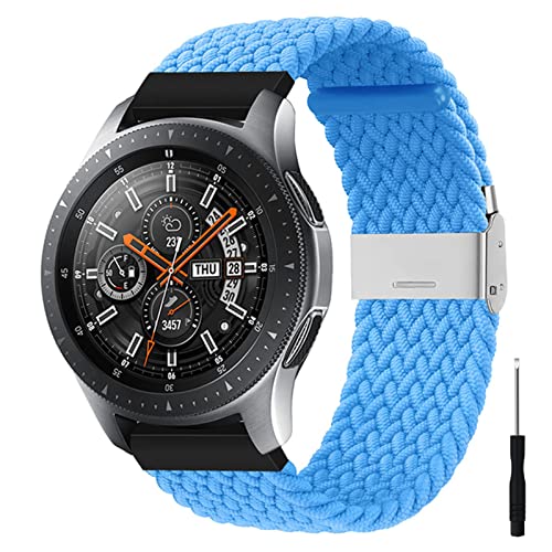 HYKEJI Nylon Armband Kompatibel mit Amazfit GTR 3 Pro/Amazfit GTR 3 Armband, Nylon Geflochten Einstellbar Elastisch Dehnbarer Ersatz Sport Armband für Amazfit GTR 3 Pro/Amazfit GTR 3 (12) von HYKEJI