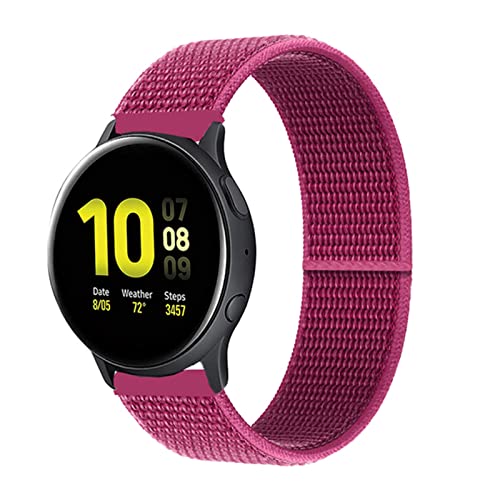 HYKEJI Nylon Solo Loop Armband Kompatibel mit Samsung Galaxy Watch 4 40mm/44mm, Nylon Armbänder Uhrenarmband Sport Ersatzband für Samsung Watch 4 Classic 42mm/46mm (14) von HYKEJI