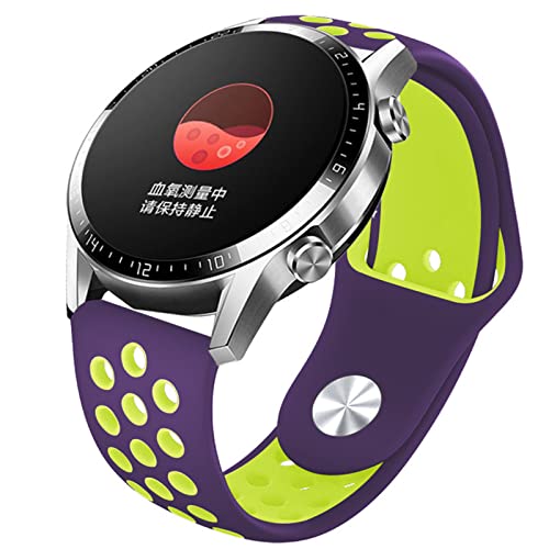 HYKEJI Sport Armband Kompatibel mit Amazfit GTR 3 Pro/Amazfit GTR 3, Amazfit GTR 3 Pro/Amazfit GTR 3 Atmungsaktives Weiches Silikon Ersatz Armband für Amazfit GTR 3 Pro/Amazfit GTR 3 (14) von HYKEJI