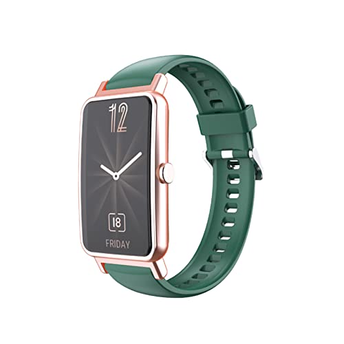 HYKEJI Sport Armband Kompatibel mit Huawei Watch Fit Mini, Huawei Watch Fit Mini Armband Atmungsaktives Weiches Silikon Ersatz Armband für Huawei Watch Fit Mini (H) von HYKEJI