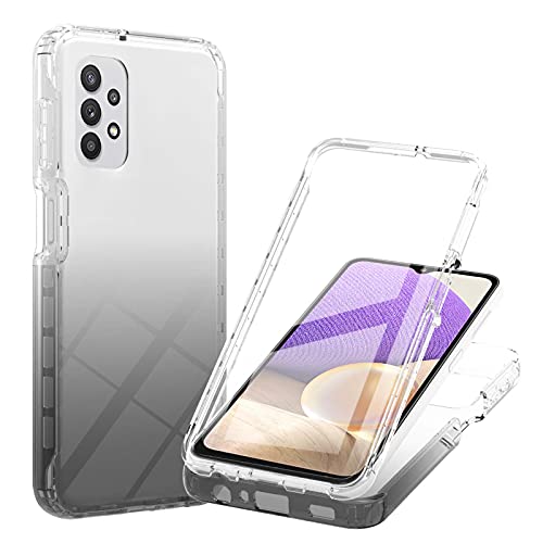 Hülle für Samsung Galaxy A32 5G Hülle 360 Grad Handyhülle Full Schutz Cover 2in1 Separat Hart PC Zurück + Weich TPU Vorderseite Vorne und Hinten Schutzhülle kompatibel mit Samsung A32 5G (Schwarz) Hülle für Samsung Galaxy A32 5G Hülle 360 Grad Handyhülle Full Schutz Cover 2in1 Separat Hart PC Zurück + Weich TPU Vorderseite Vorne und Hinten Schutzhülle kompatibel mit Samsung A32 5G (Schwarz) von HYKEJI