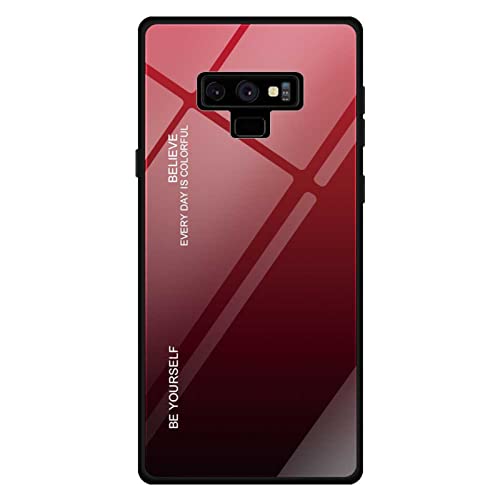 Hülle für Samsung Galaxy Note 9 Hülle, TPU Silikon Rahmenkante&PC Anti-Scratch Handyhülle mit Allm hlich Bunte Gradient Hartglasschale Schutzhülle kompatibel mit Samsung Galaxy Note 9 (B) von HYKEJI