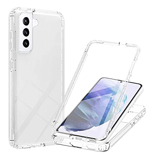 Hülle für Samsung Galaxy S21 Plus Hülle 360 Grad Handyhülle Full Schutz Cover 2in1 Separat Hart PC Zurück + Weich TPU Vorderseite Vorne und Hinten Schutzhülle kompatibel mit Samsung S21 Plus (Weiß) Hülle für Samsung Galaxy S21 Plus Hülle 360 Grad Handyhülle Full Schutz Cover 2in1 Separat Hart PC Zurück + Weich TPU Vorderseite Vorne und Hinten Schutzhülle kompatibel mit Samsung S21 Plus (Weiß) von HYKEJI