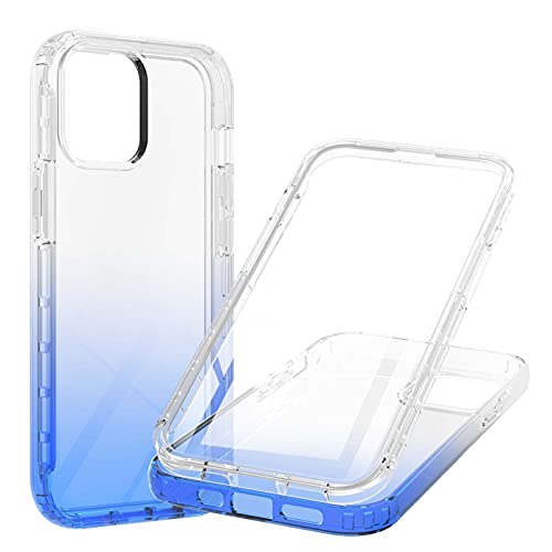 Hülle für iPhone 13 Pro Max Hülle 360 Grad Handyhülle Full Schutz Cover 2in1 Separat Hart PC Zurück + Weich TPU Vorderseite Vorne und Hinten Schutzhülle kompatibel mit iPhone 13 Pro Max (Blau) von HYKEJI