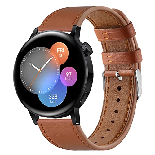 HYKEJJ Leder Armband für Xiaomi Watch S1 /Xiaomi Watch S1 Active Armband, 22mm Blumen Lederband Ersatzband mit Edelstahl-Verschluss Kompatibel mit Xiaomi Watch S1 /Xiaomi Watch S1 Active (I) von HYKEJJ