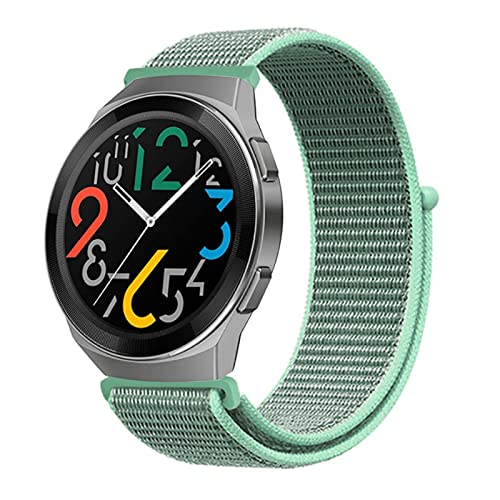 HYKEJJ Nylon Solo Loop Armband für Huawei Watch GT2e, 22mm Nylon Armbänder Uhrenarmband Sport Ersatzband Kompatibel mit Huawei Watch GT2e (1) von HYKEJJ