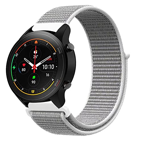 HYKEJJ Nylon Solo Loop Armband für Xiaomi Mi Watch, 22mm Nylon Armbänder Uhrenarmband Sport Ersatzband Kompatibel mit Xiaomi Mi Watch (7) von HYKEJJ
