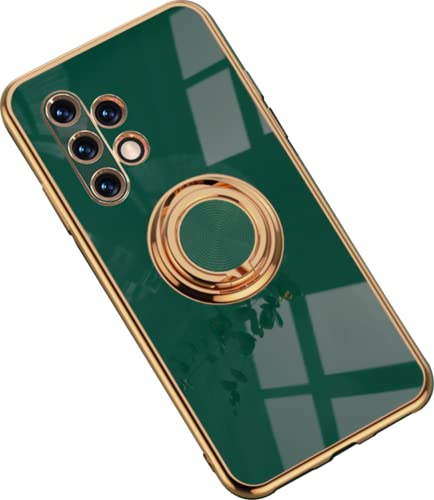 Hülle für Samsung Galaxy A32 5G Hülle Handyhülle Schutzhülle Silikon Transparent Dünn Case Cover mit 360 Drehbarem Ring Magnetische TPU Kompatibel mit Samsung Galaxy A32 5G Handy (C) von HYKEJJ