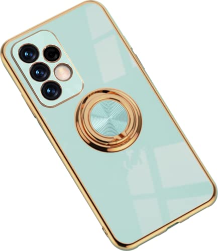 Hülle für Samsung Galaxy A72 Hülle Handyhülle Schutzhülle Silikon Transparent Dünn Case Cover mit 360 Drehbarem Ring Magnetische TPU Kompatibel mit Samsung Galaxy A72 Handy (C) von HYKEJJ