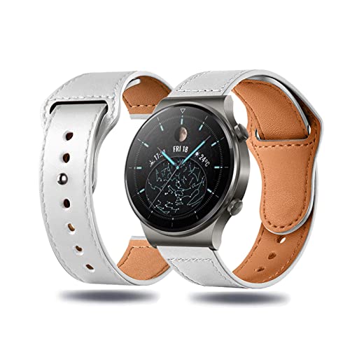 Lederarmband für Huawei Watch GT2 Pro Armband, Leder Ersatzarmband, Huawei Watch GT2 Pro Mehrfache Farben Slim Leather Ersatzband Kompatibel mit Armband Huawei Watch GT2 Pro (E) von HYKEJJ