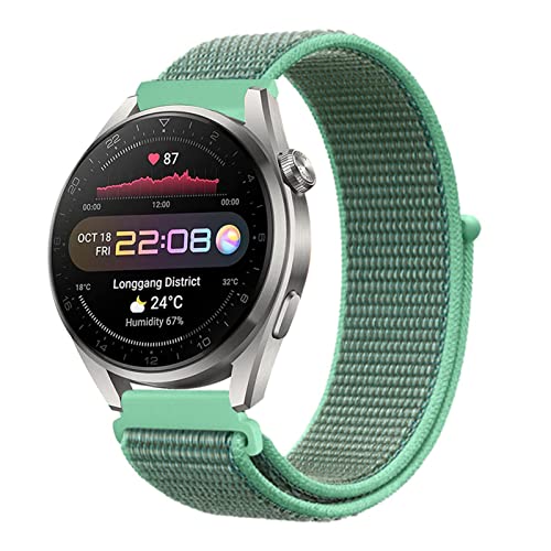 Nylon Solo Loop Armband für Huawei Watch GT3 Pro, 22mm Nylon Armbänder Uhrenarmband Sport Ersatzband Kompatibel mit Huawei Watch GT3 Pro (12) von HYKEJJ