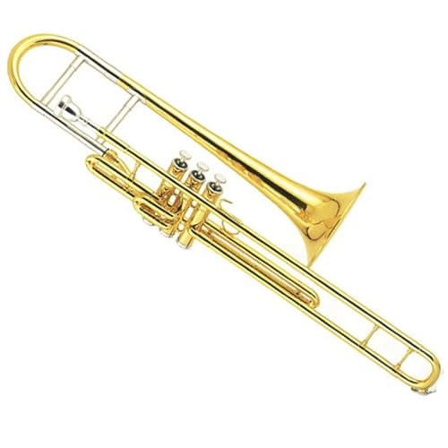 Altposaune Professionelle Performance Goldlack F Klappe Kolbenventil Posaune von HYLQZAT