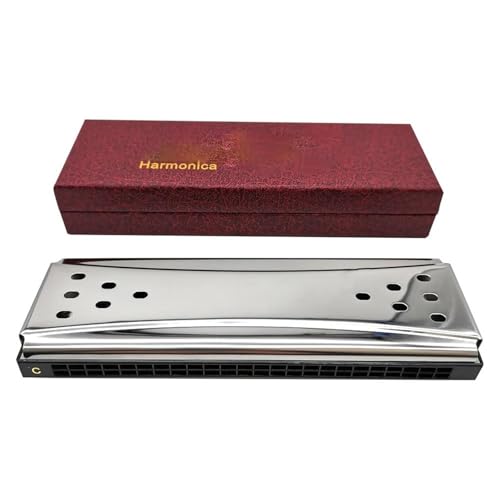 Mundharmonika Für Erwachsene 10 16 24 Loch Doppelseitige Mundharmonika Tremolo Diatonische Blues C Und G Für Spieler Erwachsene(24 hole) von HYLQZAT