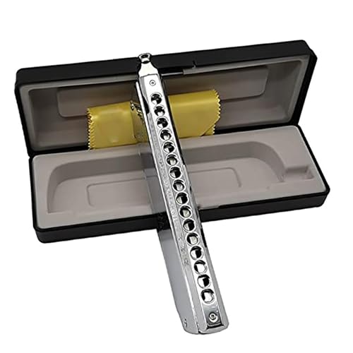 Mundharmonika Für Erwachsene Chromatische Mundharmonika C Tonart Professionelle Qualität 16 Löcher 64 Töne Für Band Anfänger(Boat shape) von HYLQZAT
