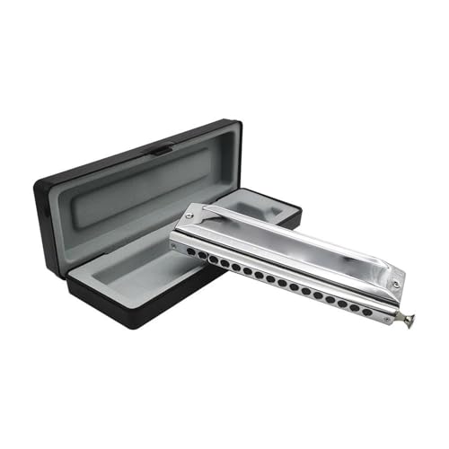 Mundharmonika Für Erwachsene Chromatische Mundharmonika C Tonart Professionelle Qualität 16 Löcher 64 Töne Für Band Anfänger(Square) von HYLQZAT