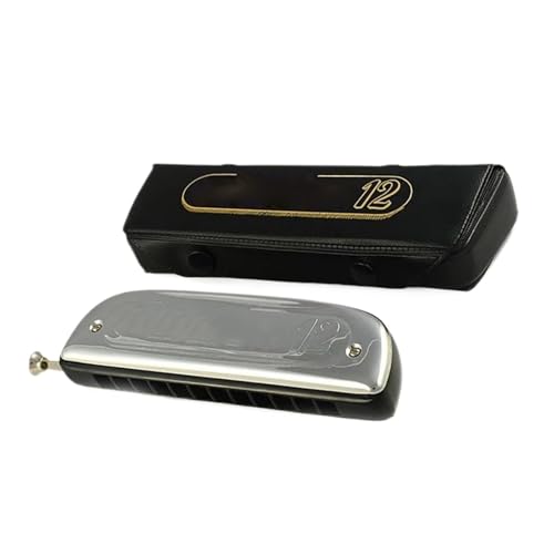 Mundharmonika Für Erwachsene Chromatische Mundharmonika Für Anfänger Und Erwachsene Tonart C Tonart G 12 Löcher 48 Töne(Key of C) von HYLQZAT