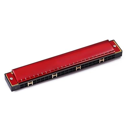 Mundharmonika Für Erwachsene Music Lover Blues Professionelle Mundharmonika 24 Löcher C Ton(Type6) von HYLQZAT