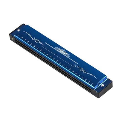 Mundharmonika Für Erwachsene Polyphone Diatonische Mundharmonika Mit 24 Löchern In C Tonart(R3 Blue) von HYLQZAT