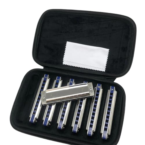 Mundharmonika Für Erwachsene Professionelles Diatonisches Mundharmonika Set 10 Löcher Blues 7 Tonarten Für Bandspieler Mundharmonika Für Erwachsene Professionelles Diatonisches Mundharmonika Set 10 Löcher Blues 7 Tonarten Für Bandspieler von HYLQZAT