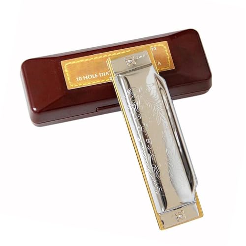 Mundharmonika Für Erwachsene Standard Diatonische Blues Mundharmonika 10 Löcher Tonart C Musical(Key of Eb) von HYLQZAT