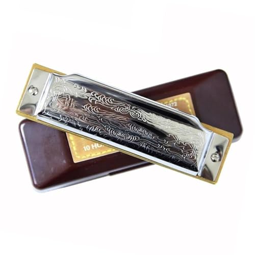 Mundharmonika Für Erwachsene Standard Diatonische Blues Mundharmonika Für Anfänger 10 Löcher Tonart C Musikalisches Geschenk(Key of A) von HYLQZAT