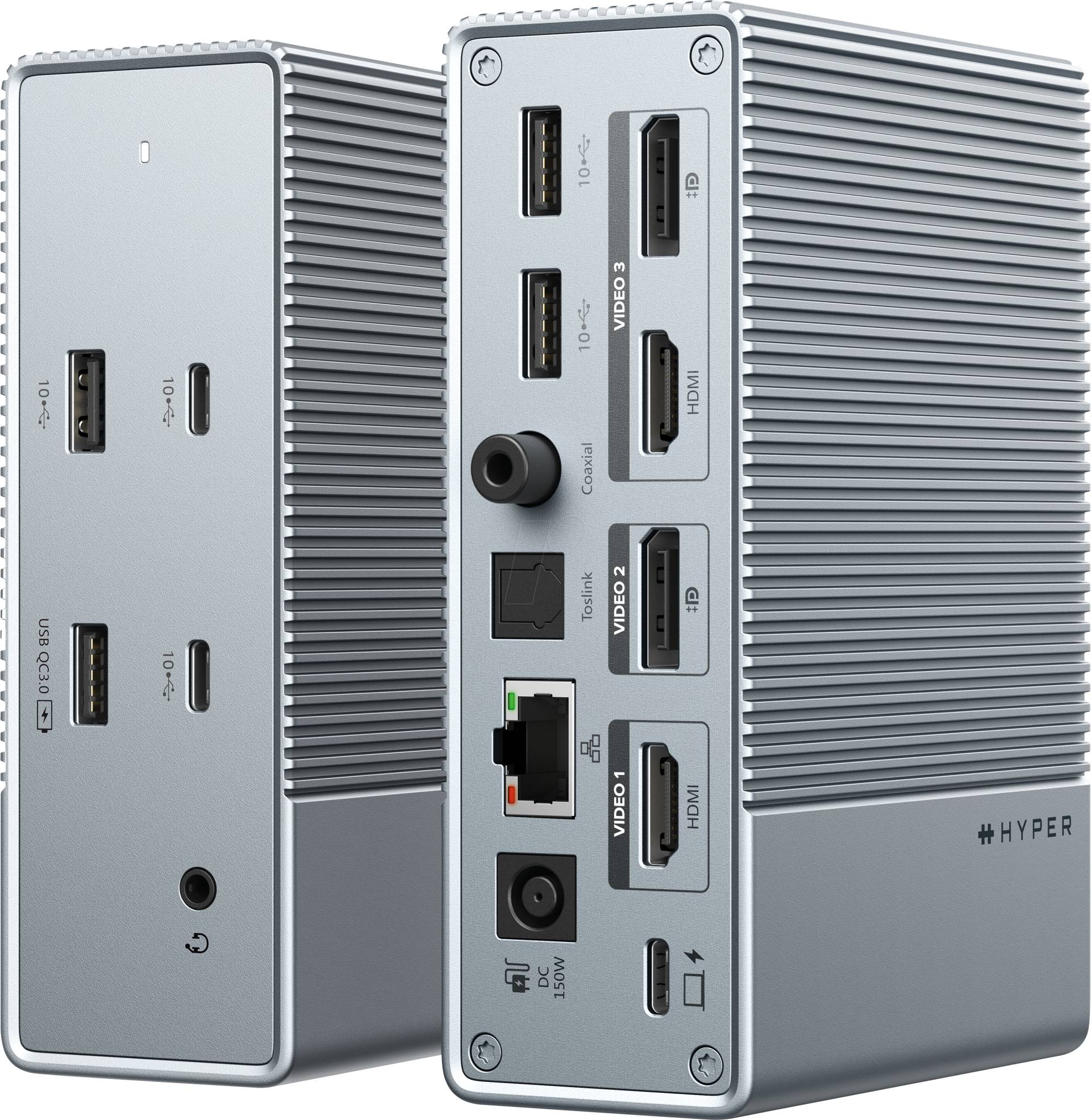 HYPER HDG215-EU - PortReplicator/Dockingstation, Thunderbolt, 15 Port von HYPER