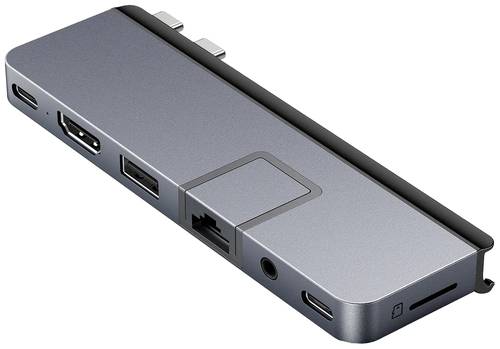 HYPER Mini-Dockingstation HyperDrive DUO PRO 7-in-2 USB-C Hub Passend für Marke: Apple, Universal i von HYPER