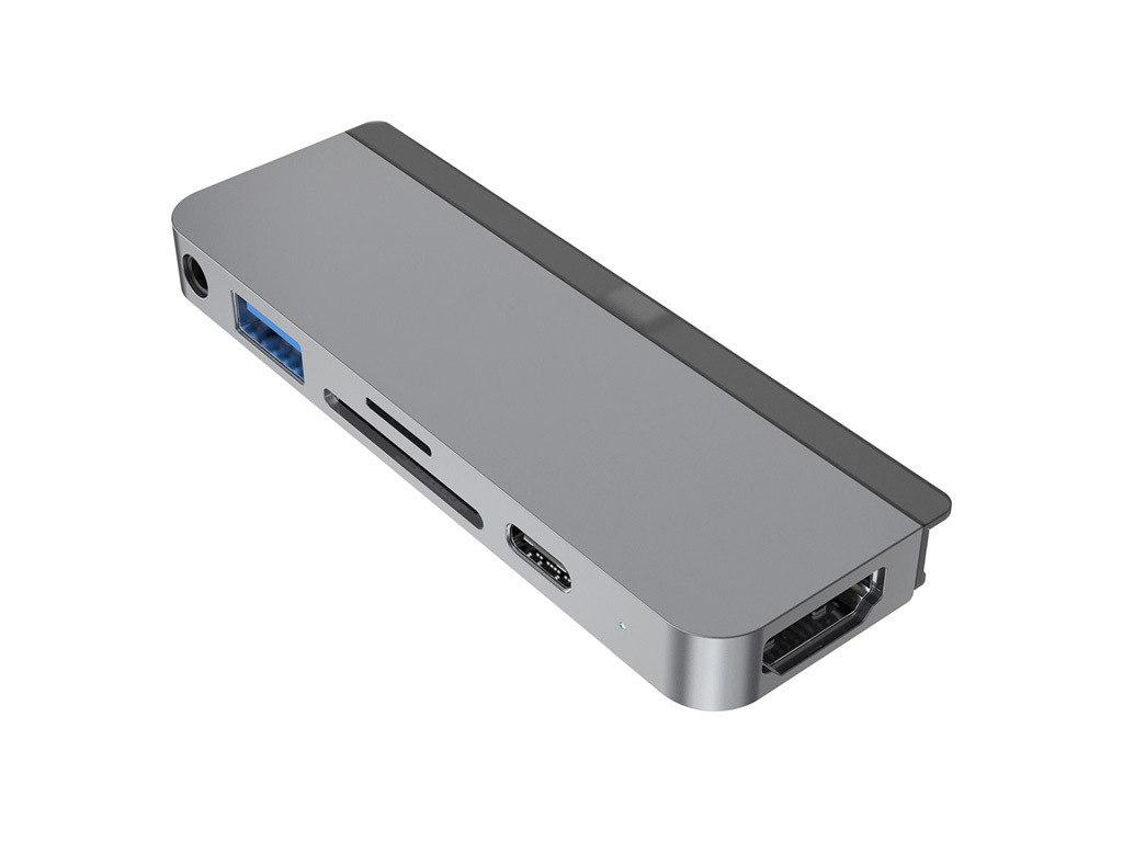 Hyper 6-in-1 iPad Pro USB-C Hub, Grau von HYPER