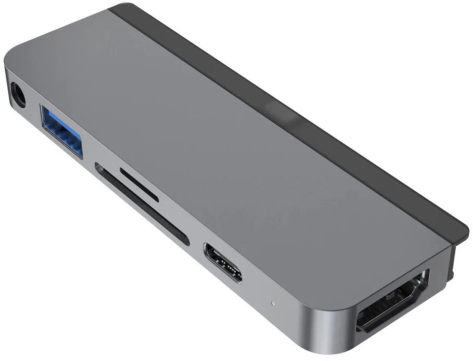 HyperDrive 6-in-1 USB Type-C Hub für iPad Pro/Air/mini 6. Generation space grau von HYPER