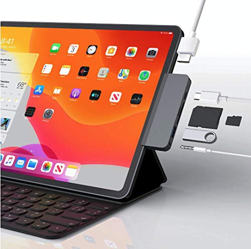 Hyper HD319B-SILVER USB-C® Dockingstation HyperDrive 6-in-1 USB-C Hub for iPad Pro/Air Passend für von HYPER