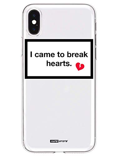 HYPExSTORE® I Came to Break Hearts Transparent Crystal Clear Cover CASE Tasche HÜLLE (iPhone X/XS) von HYPExSTORE