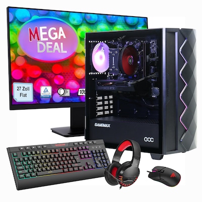 Hyrican MegaDeal Gaming-PC Diamond BK SET2515 7394 + MSI PRO MP273A + Maus, Tastatur & Headset Hyrican MegaDeal Gaming-PC Diamond BK SET2515 7394 + MSI PRO MP273A + Maus, Tastatur & Headset von HYRICAN