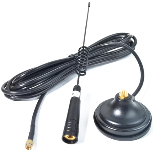HYS 433 MHz, magnetische Halterung, 3dBi SMA-Stecker-Antenne, kompatibel mit Funkmodul, Funk-Scanner von HYS