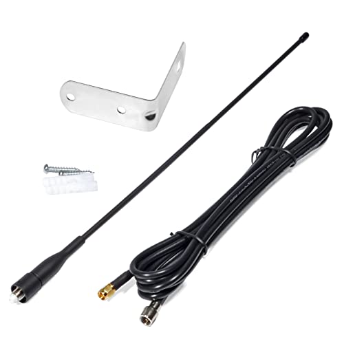 HYS 433 MHz Antenne 2,5 dbi Omni 39 cm Antenne mit 3 m RG58 Koaxialkabel SMA Stecker und Halterung von HYS