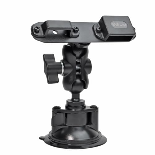 HYS Auto-Saugnapf, Armaturenbrett und Windschutzscheibe, Walkie-Talkie-Gürtelclip-Halterung für Kfz-Halterung/Mikrofon-Halterung für Anytone BaoFeng Icom Kenwood Yaesu Wouxon Amateur-Radio HT & von HYS