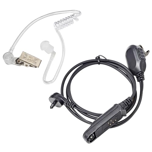 HYS Funkgerät Headset 2 Pin Kompatibel mit Baofeng UV-9G UV-9R GT-3WP UV-9R Plus UV-9R Plus MK1 UV-9R PRO UV-82WP(T-56) BF-T57 BF-9700 Walkie Talkie Kopfhörer Ohrhörer (Akustische Röhren) von HYS
