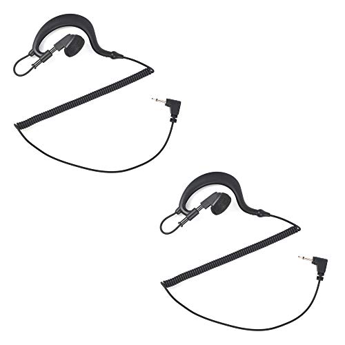 HYS G Formen Ohrhörer 2,5 mm Ohrhörer Kopfhörer Reiner Headset Für Kenwood HYT Motorola 2.5MM Funkgeräte Lautsprechermikrofon Handmikrofon (2 STK.) von HYS