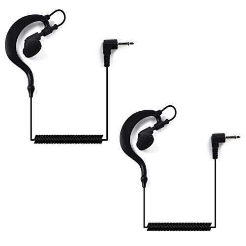 HYS G Formen Ohrhörer 3,5 mm höre nur zu Kopfhörer Security Headset für Funkgerät für 2-Wege-Funkempfänger von Motorola Icom (2 STK.) von HYS