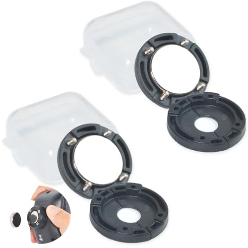 HYS Mobile Radio Mic Lautsprecher Magnetische Halterung kompatibel für CB/VHF/UHF Zwei-Wege-Funkgerät Scanner Mikrofon, 2 Pack (Schwarz) von HYS
