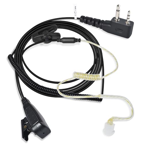HYS Walkie-Talkie-Headset mit Mikrofon und PTT, Balanced Armature Ohrhörer kompatibel mit Midland G7 Pro G8 G9 Pro M24 Plus M48 M99 G6 XT G7 XTR Alan HP450 Zwei-Wege-Radio von HYS