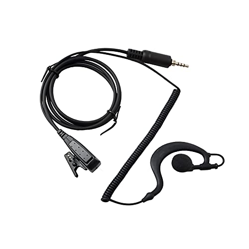 HYS Walkie-Talkie-Ohrhörer G-Form mit Mikrofon Headset kompatibel mit Yaesu Vertex VX-6R VX-7R VX6R VX7R VX-120 VX-127 VX-177 VX-170 VX-7E FT-270 FT-270R 2-Wege-Radio HYS Walkie-Talkie-Ohrhörer G-Form mit Mikrofon Headset kompatibel mit Yaesu Vertex VX-6R VX-7R VX6R VX7R VX-120 VX-127 VX-177 VX-170 VX-7E FT-270 FT-270R 2-Wege-Radio von HYS