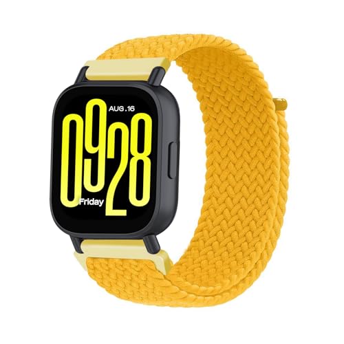 Armband für Xiaomi Redmi Watch 5 Active/Redmi Watch 5 Lite, Geflochtenes Nylon Stoff Solo Loop Band für Damen Herren, Verstellbares Ersatzarmband Kompatibel mit Xiaomi Redmi Watch 5 Active/Lite (I) von HYSDFFG