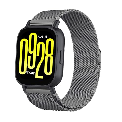 Xiaomi Redmi Watch 5 Active/Lite Armband - Metal Mesh Edelstahl für Damen und Herren Mit Magnet - Kompatibel Mit Redmi Watch 5 Active/Lite von HYSDFFG