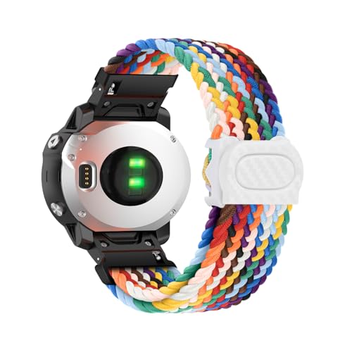 Geflochten Armband für Garmin Fenix 6S Pro / Fenix 6S Sapphire/ Fenix 6S Solar Ersatzarmband, Elastisches Verstellbares Geflochtenes Nylon Solo Loop Sport Armbänder Kompatibel mit Garmin Fenix 6S (3) Geflochten Armband für Garmin Fenix 6S Pro / Fenix 6S Sapphire/ Fenix 6S Solar Ersatzarmband, Elastisches Verstellbares Geflochtenes Nylon Solo Loop Sport Armbänder Kompatibel mit Garmin Fenix 6S (3) von HYSDFFG