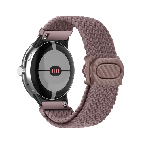 Geflochten Armband für Google Pixel Watch 3 41mm/45mm Ersatzarmband, Elastisches Verstellbares Geflochtenes Nylon Solo Loop Sport Armbänder Kompatibel mit Google Pixel Watch 3 41mm/45mm (8,41mm) von HYSDFFG