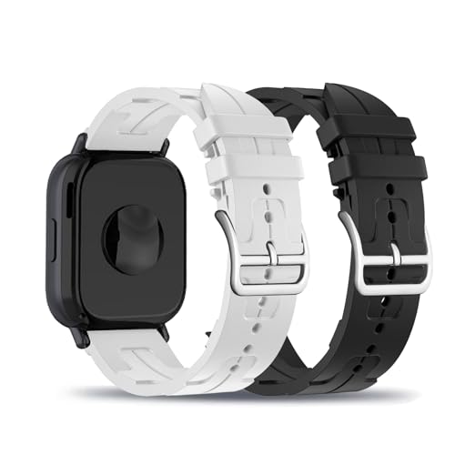 HYSDFFG 2 Stück Sport Armband für Xiaomi Redmi Watch 5 Active/Redmi Watch 5 Lite, verstellbares Silikon Ersatzarmband Kompatibel mit Armband Xiaomi Redmi Watch 5 Active/Redmi Watch 5 Lite (F) von HYSDFFG