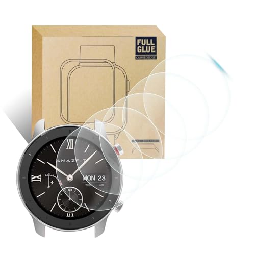 HYSDFFG 5 Stück Panzer Schutz Glas für Amazfit GTR 42mm, HD Klar Displayschutz, Anti-Fingerprint, 9H Härte Glass Protector Kompatibel mit Amazfit GTR 42mm HYSDFFG 5 Stück Panzer Schutz Glas für Amazfit GTR 42mm, HD Klar Displayschutz, Anti-Fingerprint, 9H Härte Glass Protector Kompatibel mit Amazfit GTR 42mm von HYSDFFG