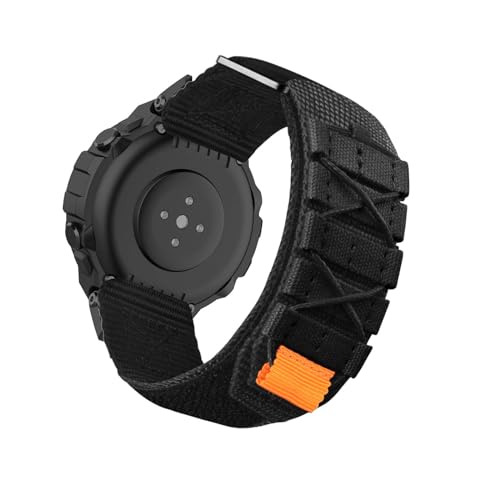 HYSDFFG Armband für Amazfit T-Rex/T-Rex Pro Armband, Rugged Nylon Sport Band, Atmungsaktiv Ausgehöhlt, Klettverschluss Kompatibel mit Amazfit T-Rex/T-Rex Pro (D) von HYSDFFG
