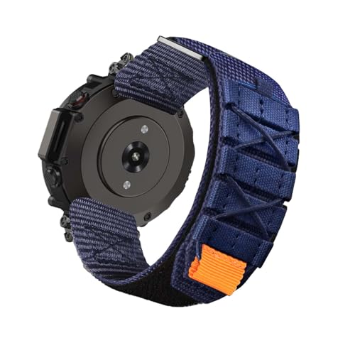 HYSDFFG Armband für Amazfit T-Rex Ultra Armband, Rugged Nylon Sport Band, Atmungsaktiv Ausgehöhlt, Klettverschluss Kompatibel mit Amazfit T-Rex Ultra (E) von HYSDFFG