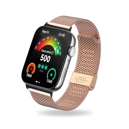 HYSDFFG Ersatzarmband für Huawei Watch Fit 3 Armband für Damen/Herren, Ersatz Edelstahl Metall Armband Kompatibel mit Huawei Watch Fit 3 (E) von HYSDFFG